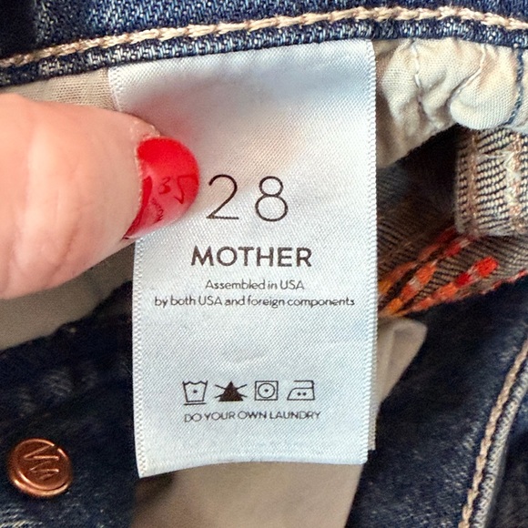 MOTHER The Tomcat Ankle “Roasting Nuts” Jeans 🌞 Embroidered Sun | Size 28 - Picture 11 of 16
